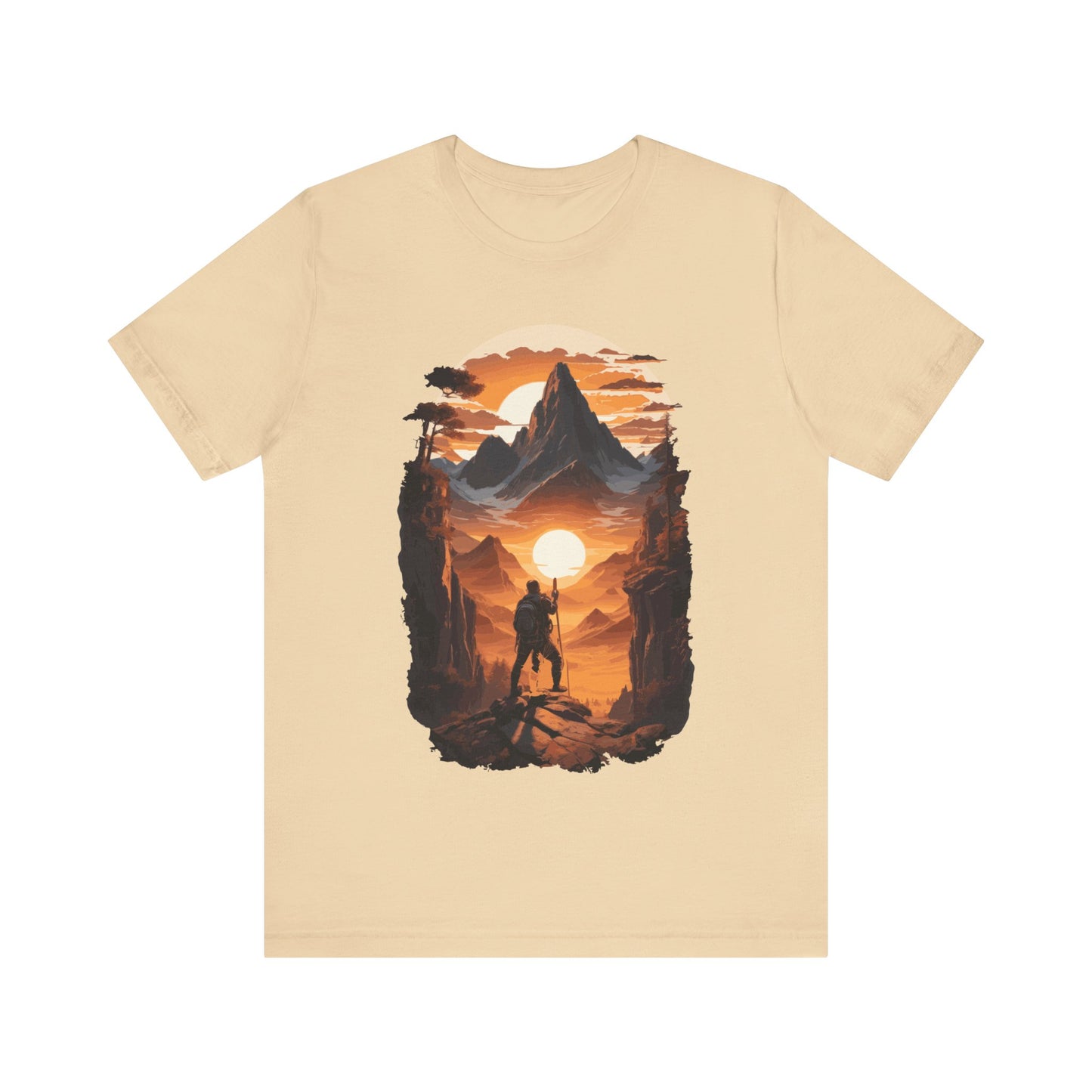 Adventure Hiking T-Shirt, Hiking Design 01, Outdoors, Mountain Hike T-Shirt