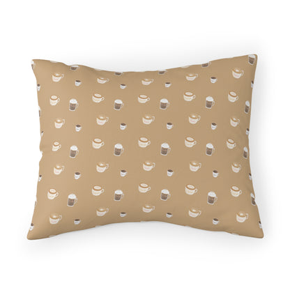 Hot and Cold Coffee Light pattern Pillow Sham