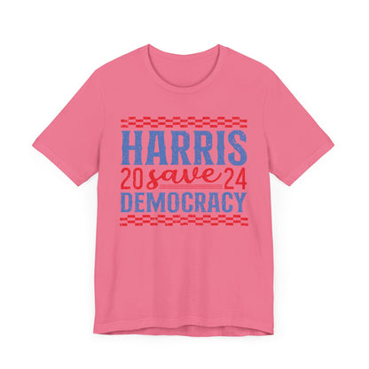 Harris 2024 Save Democracy T-Shirt, Politics, Vote, Election, Democrat