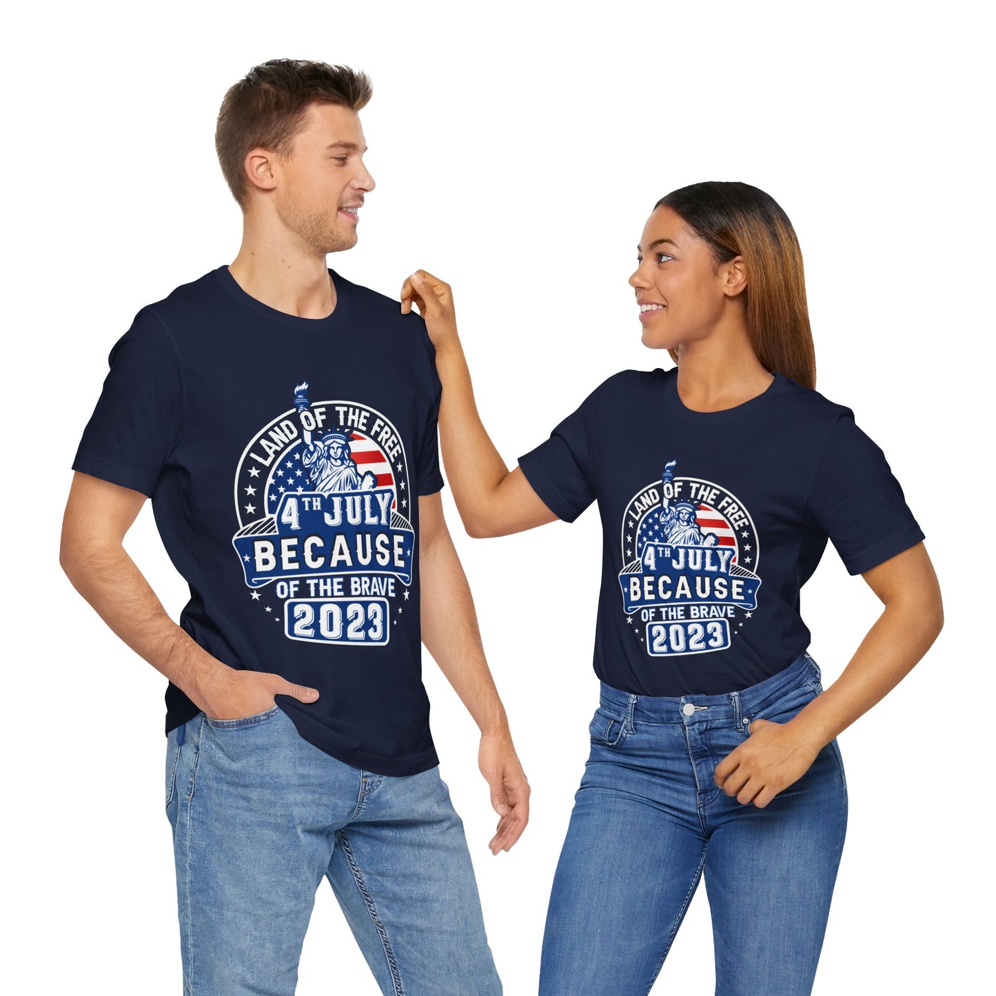 4th Of July T-Shirt, Independence Day, Land Of The Free, Home Of The Brave T-Shirt