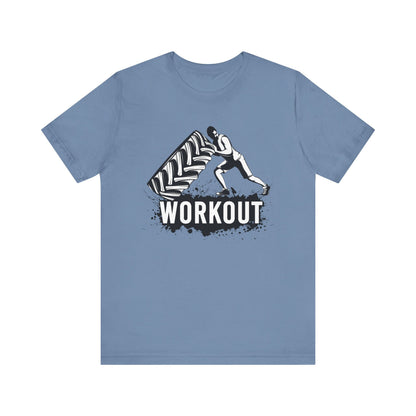 Workout Tire Turn T-Shirt, Gym, Fitness T-Shirt, II