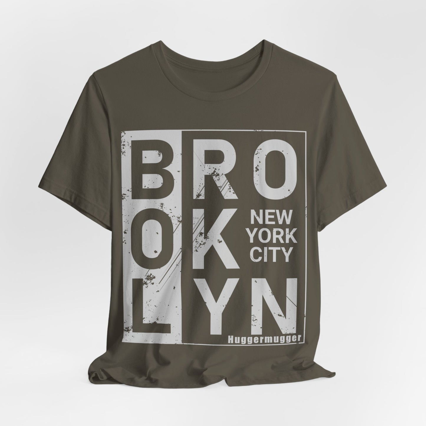 Brooklyn By Huggermugger T-Shirt, Typography T-Shirt, Huggermugger, Brooklyn T-Shirt