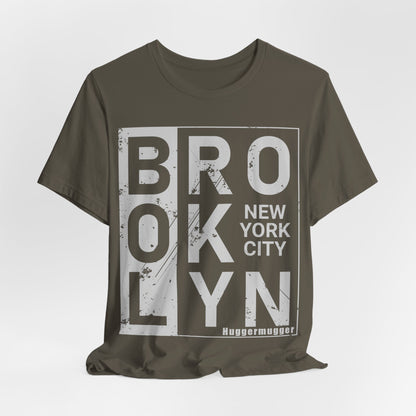 Brooklyn By Huggermugger T-Shirt, Typography T-Shirt, Huggermugger, Brooklyn T-Shirt