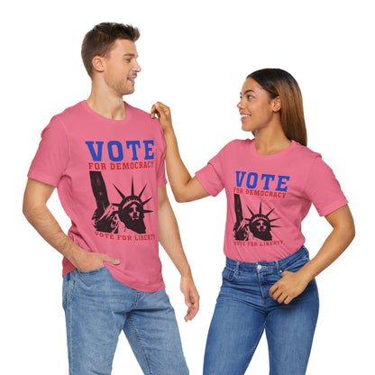 Vote For Democracy T-Shirt, Politics, Vote, Election, Democrat