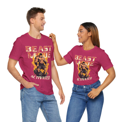 Beast Mode Activated T-Shirt, Bodybuilding, Gym, Fitness T-Shirt