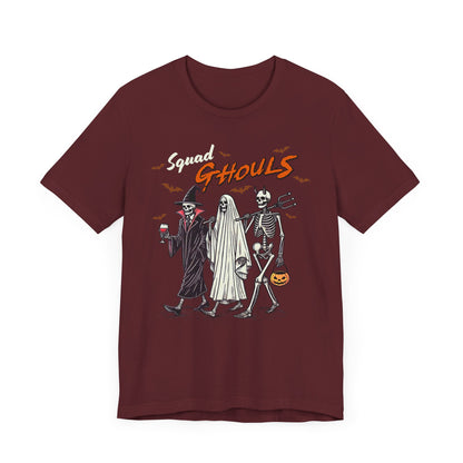 Squad Ghouls T-Shirt, Halloween, Scary, Funny, Retro, Ghost