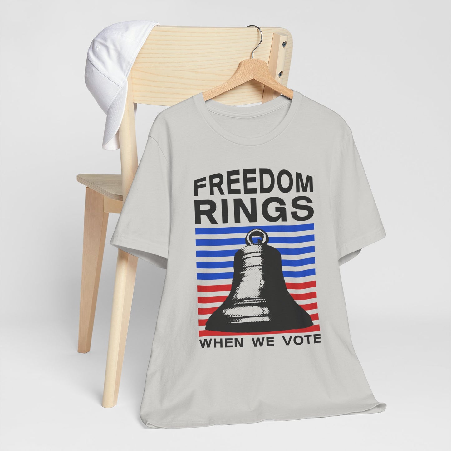 Freedom Rings When We Vote T-Shirt, Politics, Vote, Election, Democrat, Republican