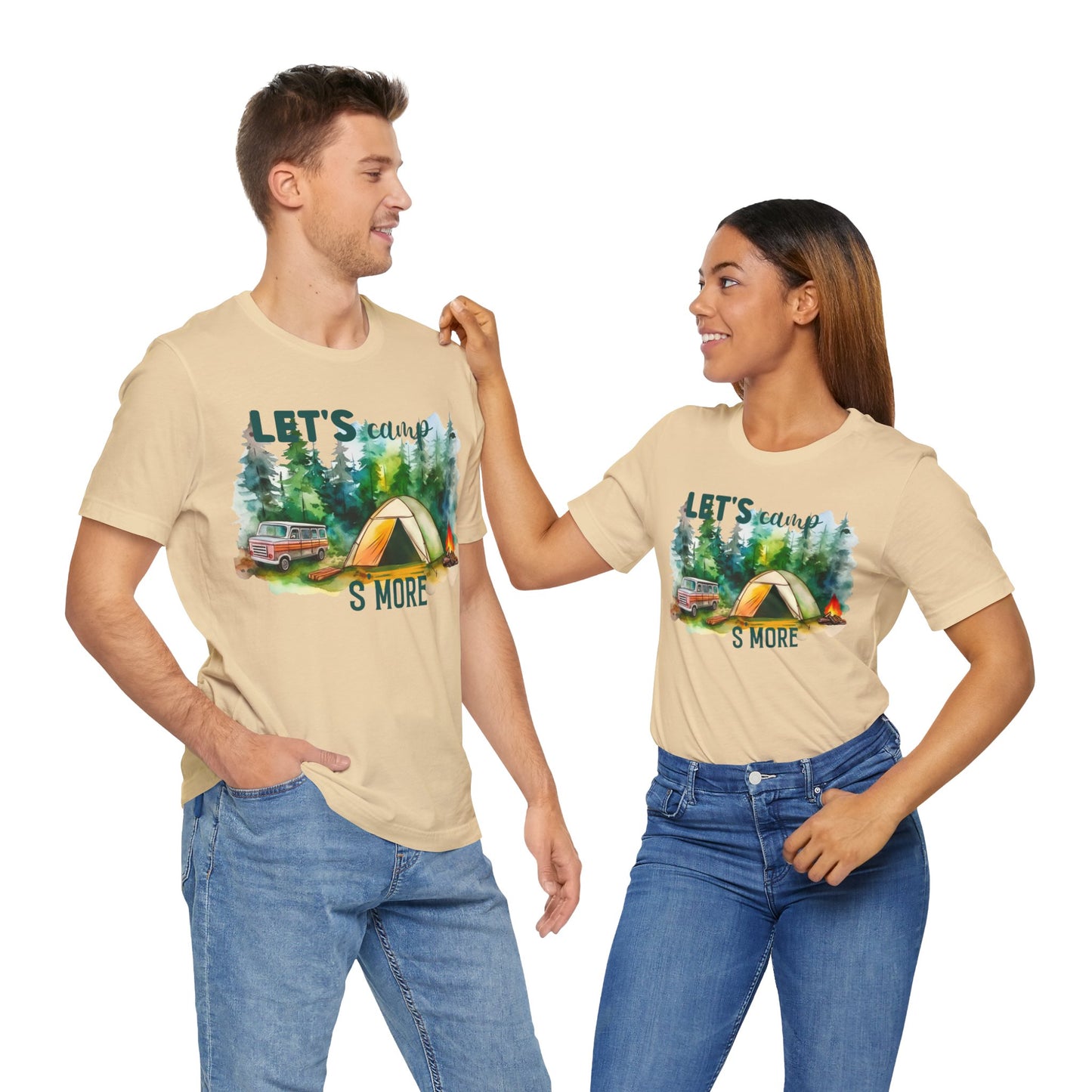 Let's Camp S More T-Shirt, Camping, Outdoors T-Shirt