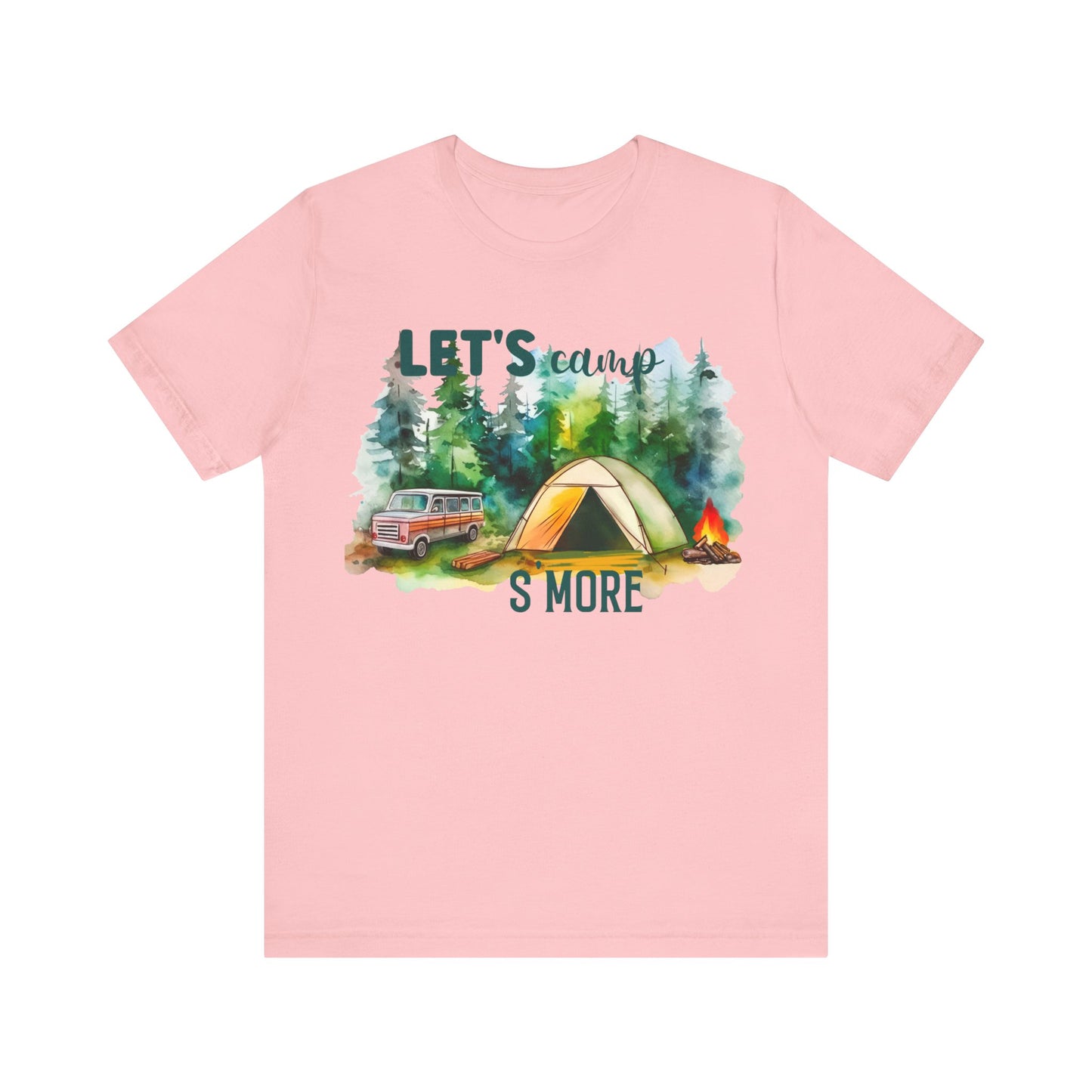 Let's Camp S More T-Shirt, Camping, Outdoors T-Shirt