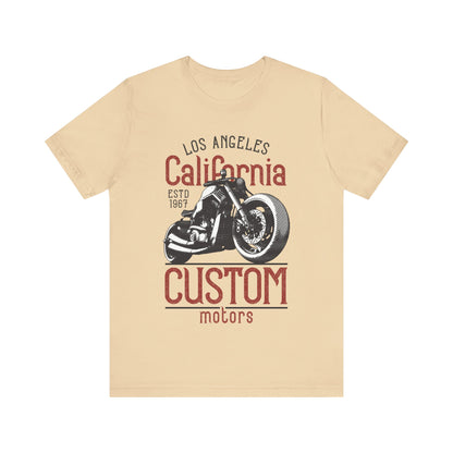 Los Angles California Custom Motors T-Shirt, Los Angles, California, Custom Bikers T-Shirt