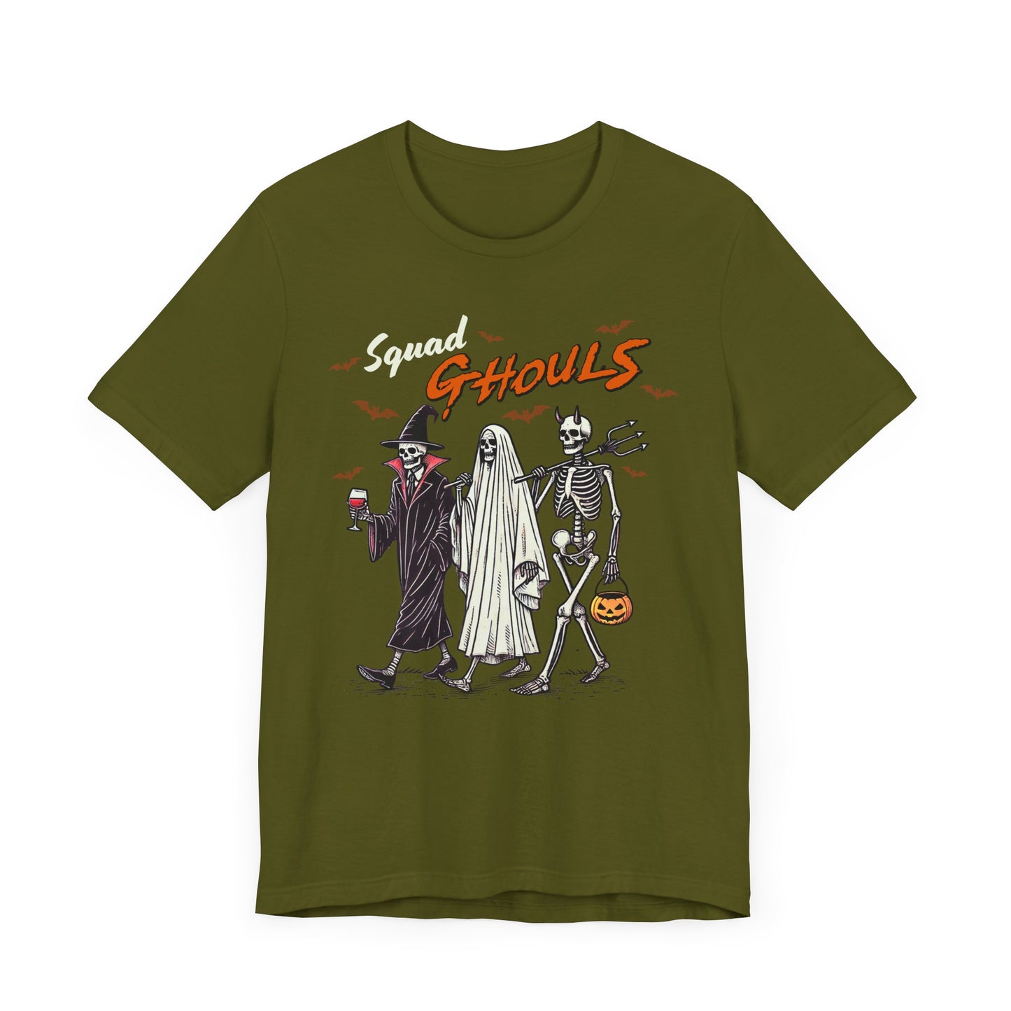 Squad Ghouls T-Shirt, Halloween, Scary, Funny, Retro, Ghost