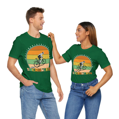 Retro Sacramento California Biker Club T-Shirt, Bicycle, California, Sacramento Biker T-Shirt