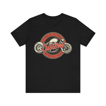 Los Angles California Custom Motorcycle T-Shirt, Los Angles, California, Custom Bikers T-Shirt