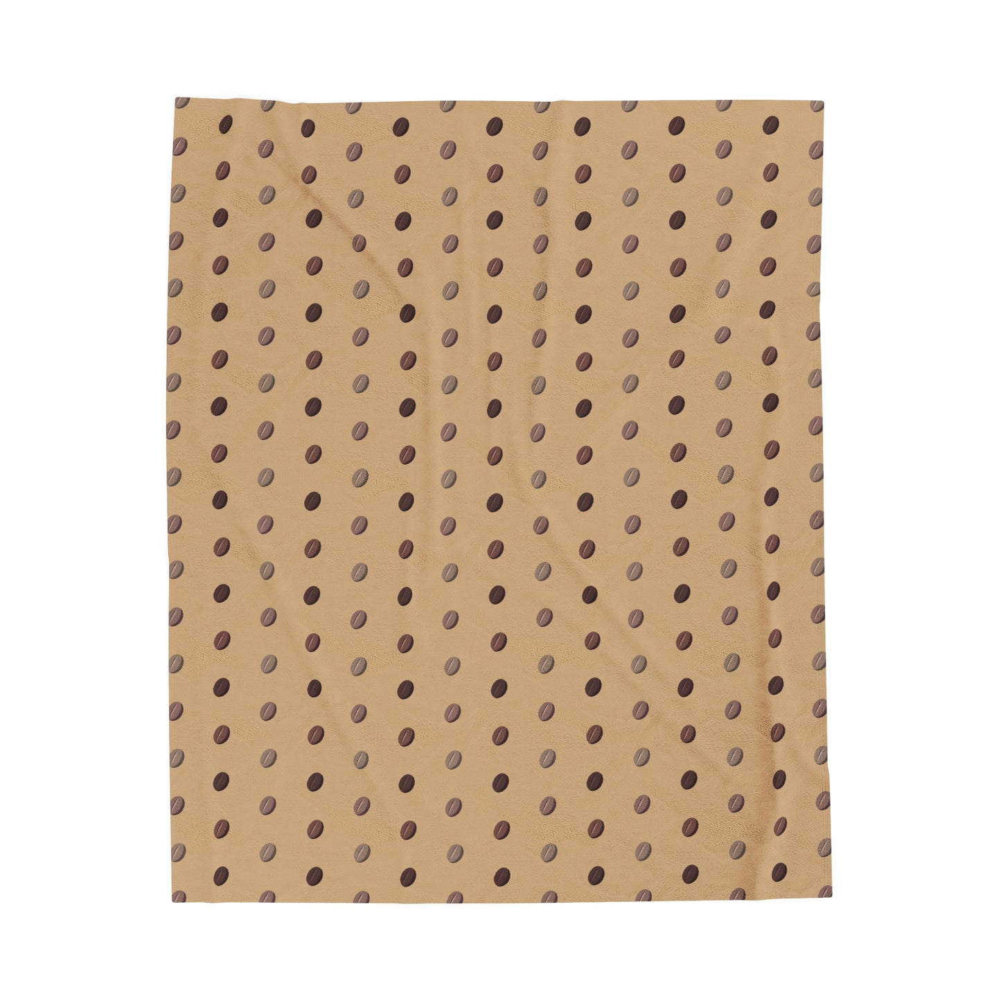 Coffee Bean Light pattern Velveteen Plush Blanket