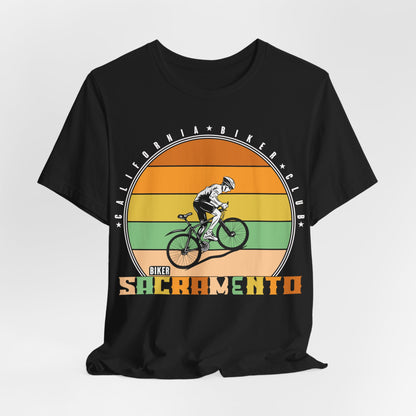 Retro Sacramento California Biker Club T-Shirt, Bicycle, California, Sacramento Biker T-Shirt