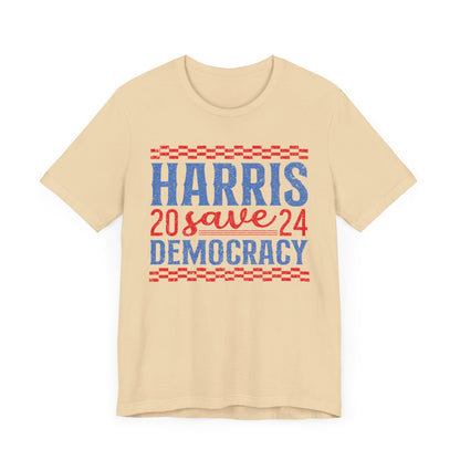 Harris 2024 Save Democracy T-Shirt, Politics, Vote, Election, Democrat