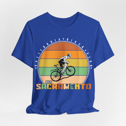 Retro Sacramento California Biker Club T-Shirt, Bicycle, California, Sacramento Biker T-Shirt