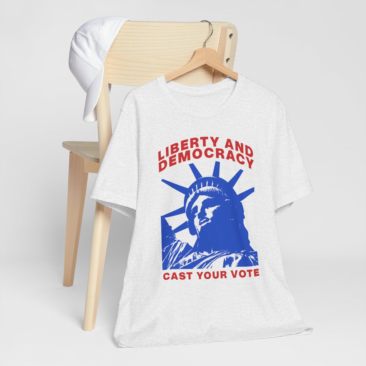 Liberty And Democracy T-Shirt, Politics, Vote, Election, Democrat