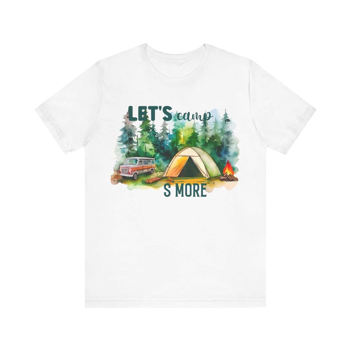 Let's Camp S More T-Shirt, Camping, Outdoors T-Shirt