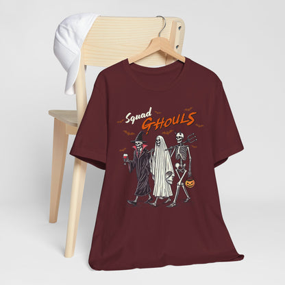 Squad Ghouls T-Shirt, Halloween, Scary, Funny, Retro, Ghost