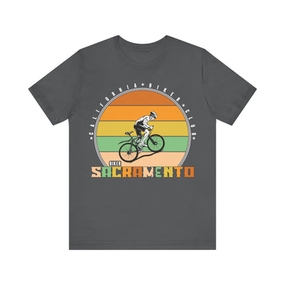 Retro Sacramento California Biker Club T-Shirt, Bicycle, California, Sacramento Biker T-Shirt