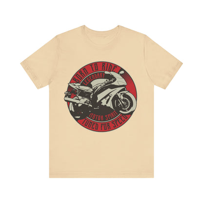 Born to Ride Tuned to Speed T-Shirt, Motorcycle, MC, Bikers T-Shirt