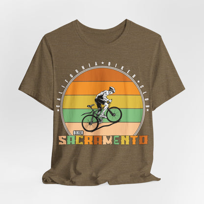 Retro Sacramento California Biker Club T-Shirt, Bicycle, California, Sacramento Biker T-Shirt