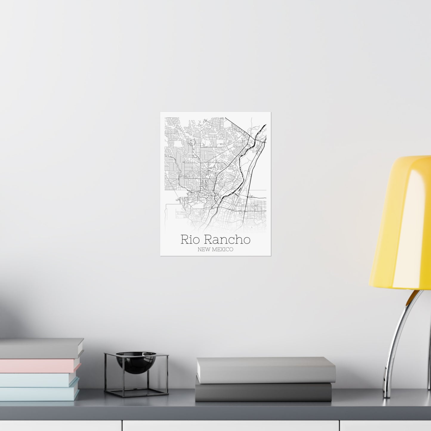 Rio Rancho New Mexico City Map Matte Vertical Posters