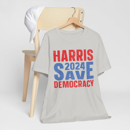 Harris 2024 Save Democracy T-Shirt, Politics, Vote, Election, Democrat