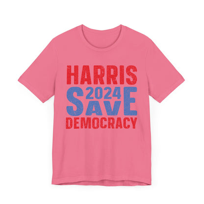 Harris 2024 Save Democracy T-Shirt, Politics, Vote, Election, Democrat