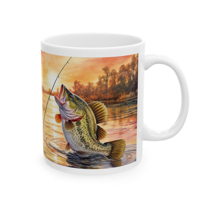 Fishing Ceramic Mug, (11oz)