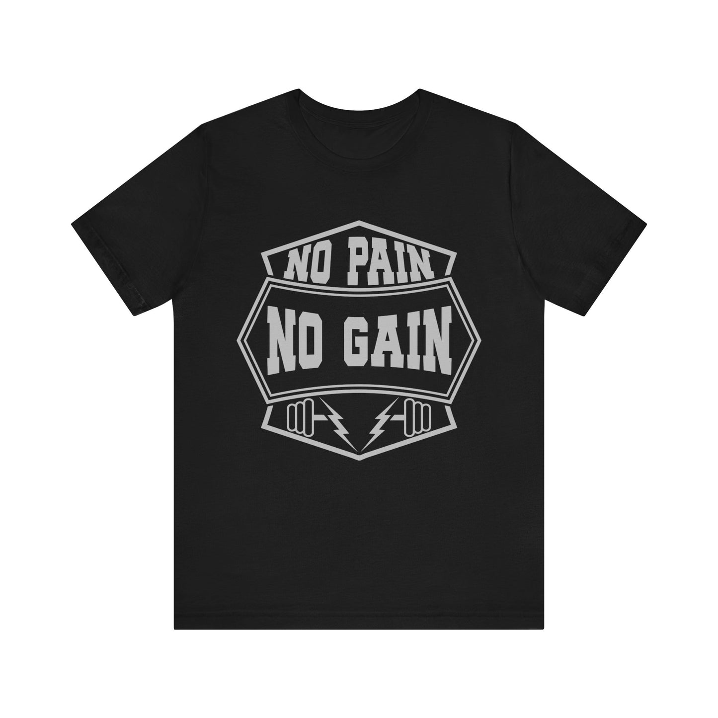 No Pain No Gain T-Shirt, Gym Workout Fitness T-Shirt