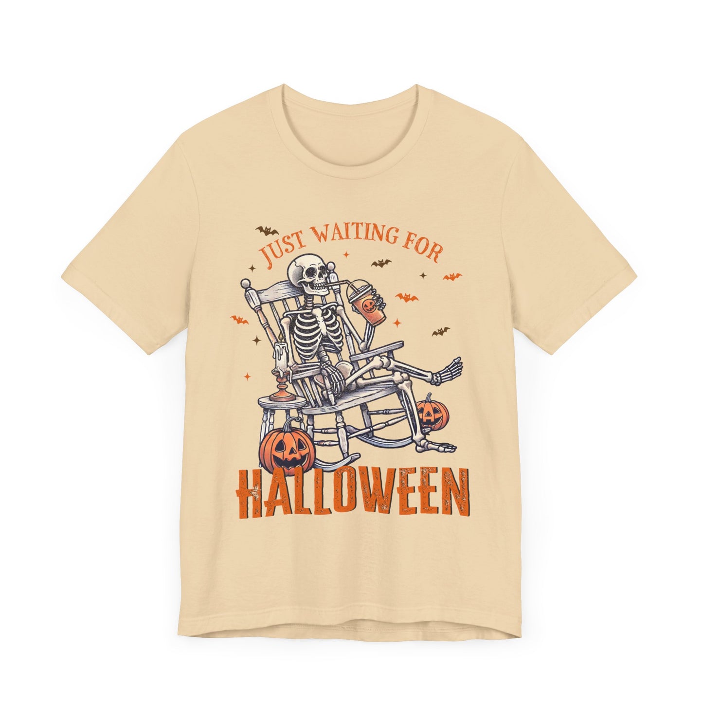 Just Waiting For Halloween T-Shirt, Halloween, Scary, Funny, Retro