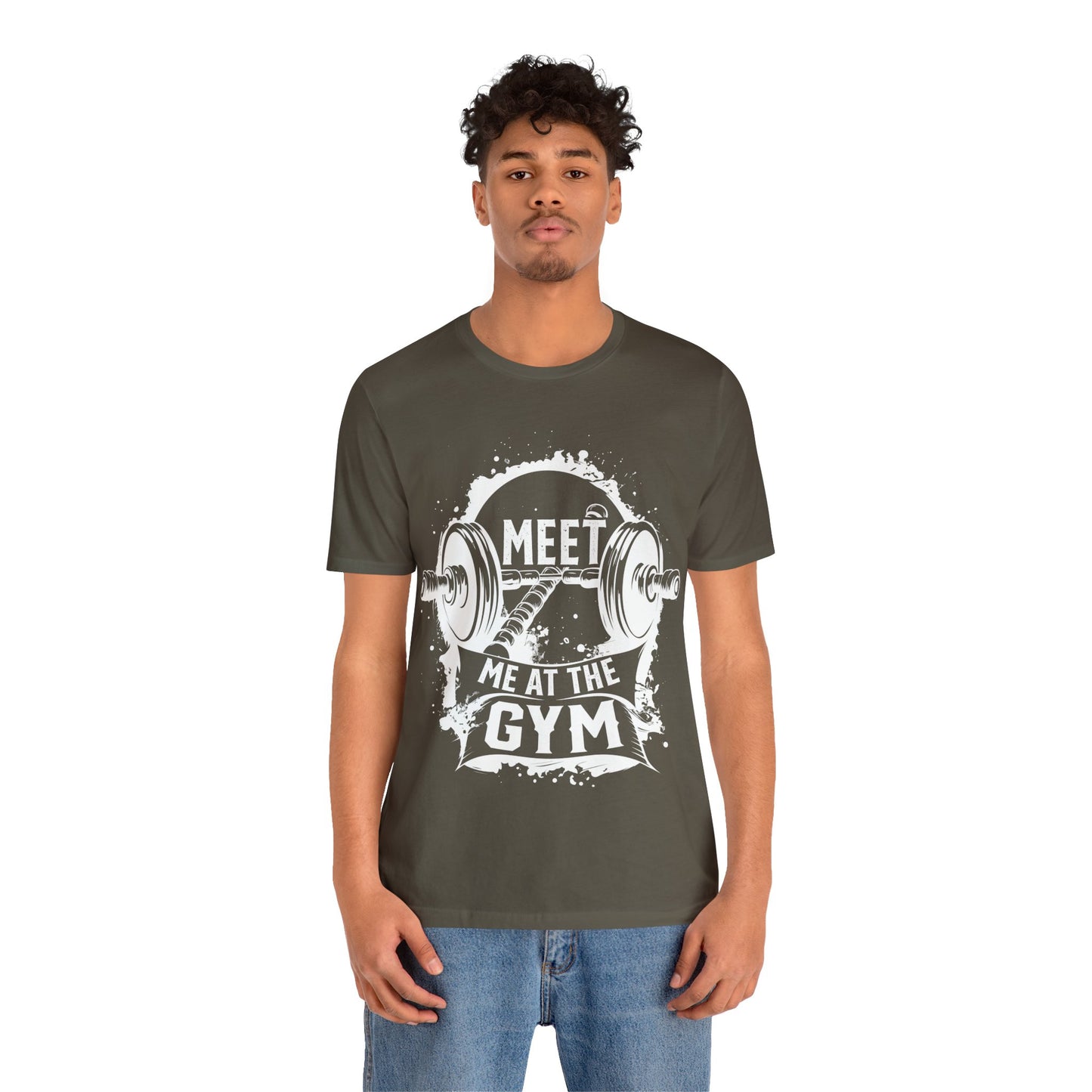 Meet Me At The Gym T-Shirt, Gym Workout Fitness T-Shirt