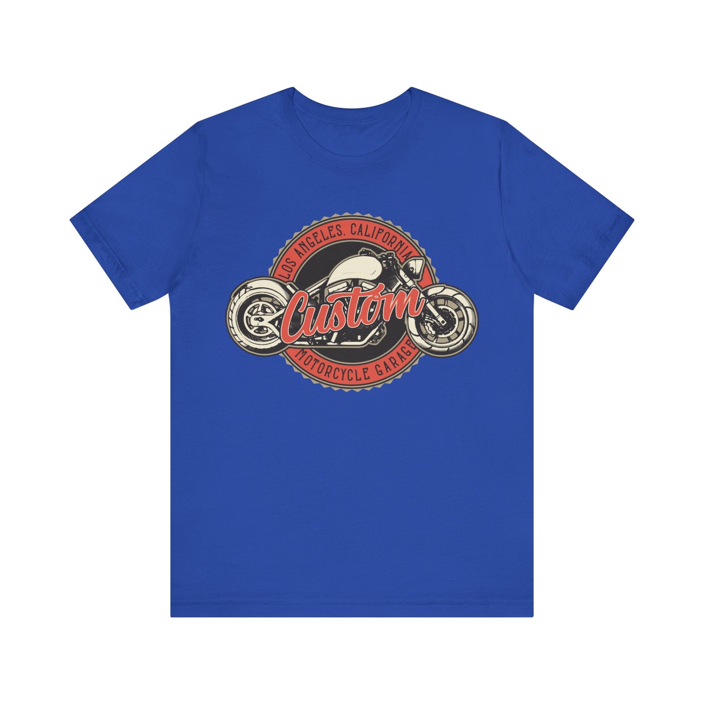 Los Angles California Custom Motorcycle T-Shirt, Los Angles, California, Custom Bikers T-Shirt