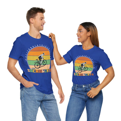 Retro Sacramento California Biker Club T-Shirt, Bicycle, California, Sacramento Biker T-Shirt