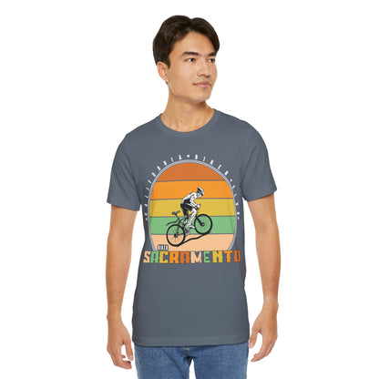 Retro Sacramento California Biker Club T-Shirt, Bicycle, California, Sacramento Biker T-Shirt