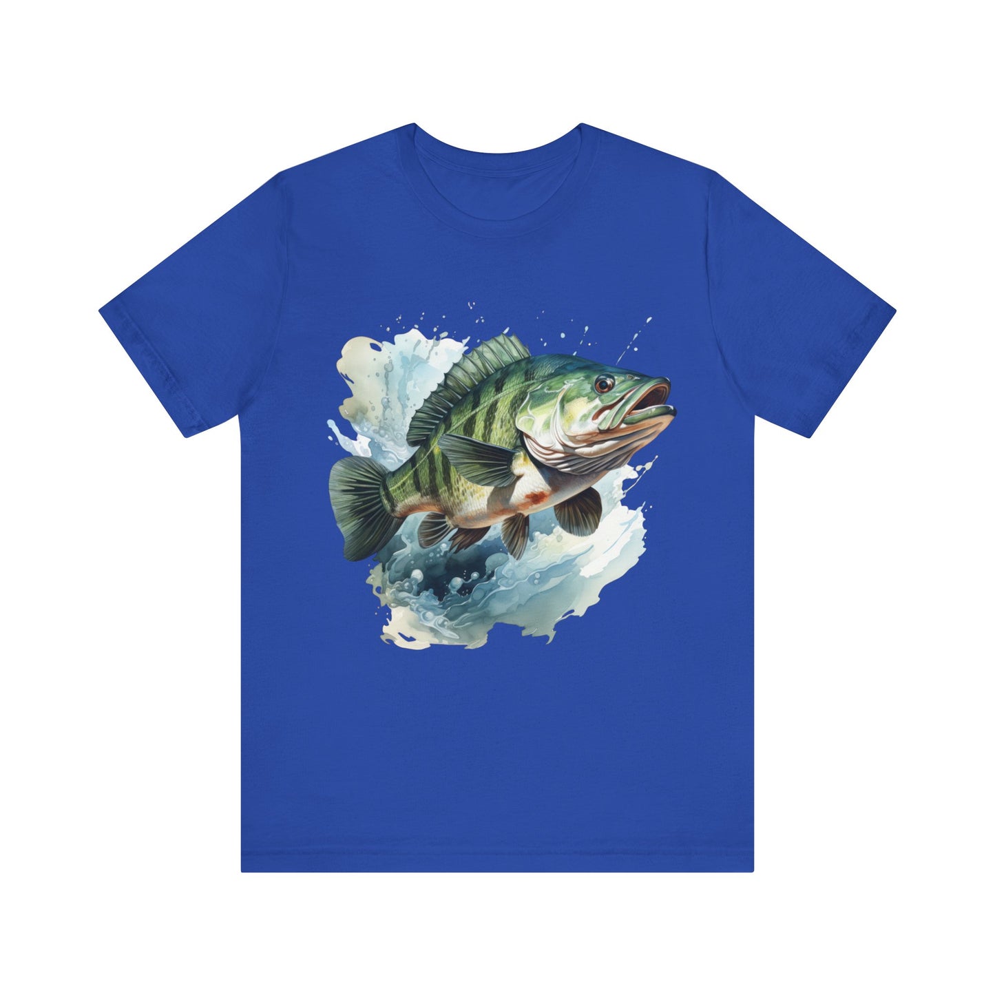 Bass Jumping T-Shirt, Fishing Design, Fish Jumping T-Shirt