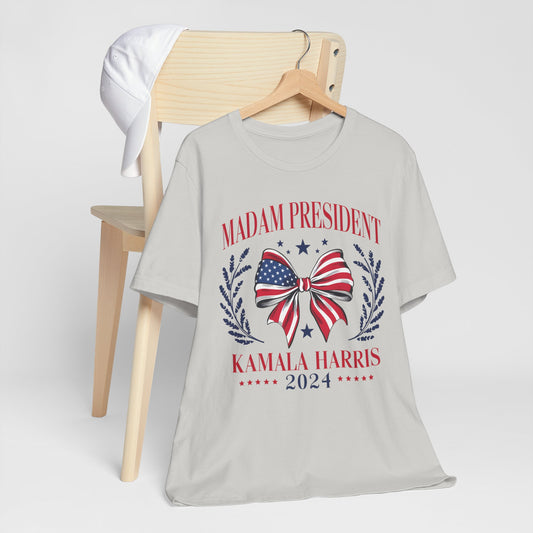 Madam President Kamala Harris 2024 T-Shirt, Politics, Vote, Election, Democrat