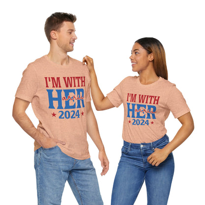 I'm With Her Harris 2024 T-Shirt, Politics, Vote, Election, Democrat