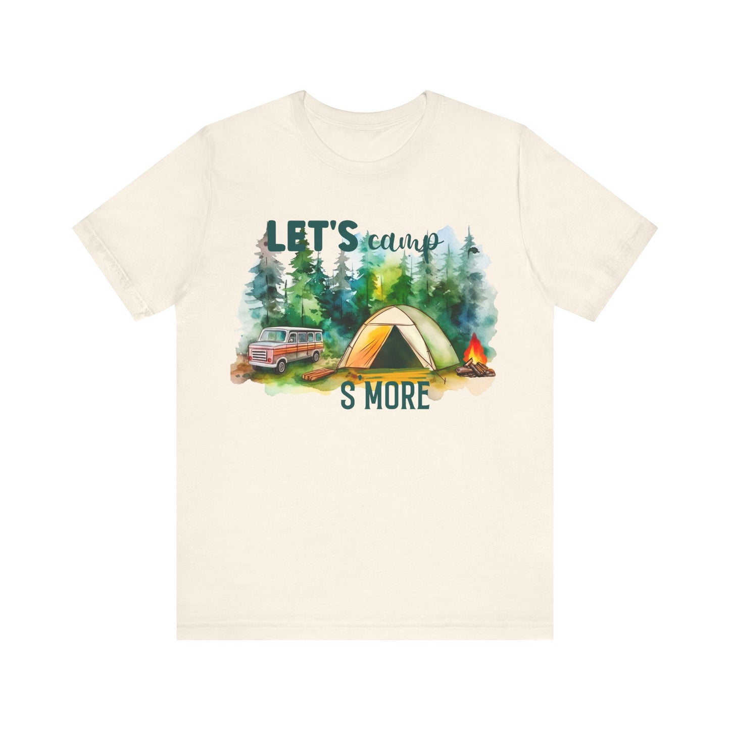 Let's Camp S More T-Shirt, Camping, Outdoors T-Shirt