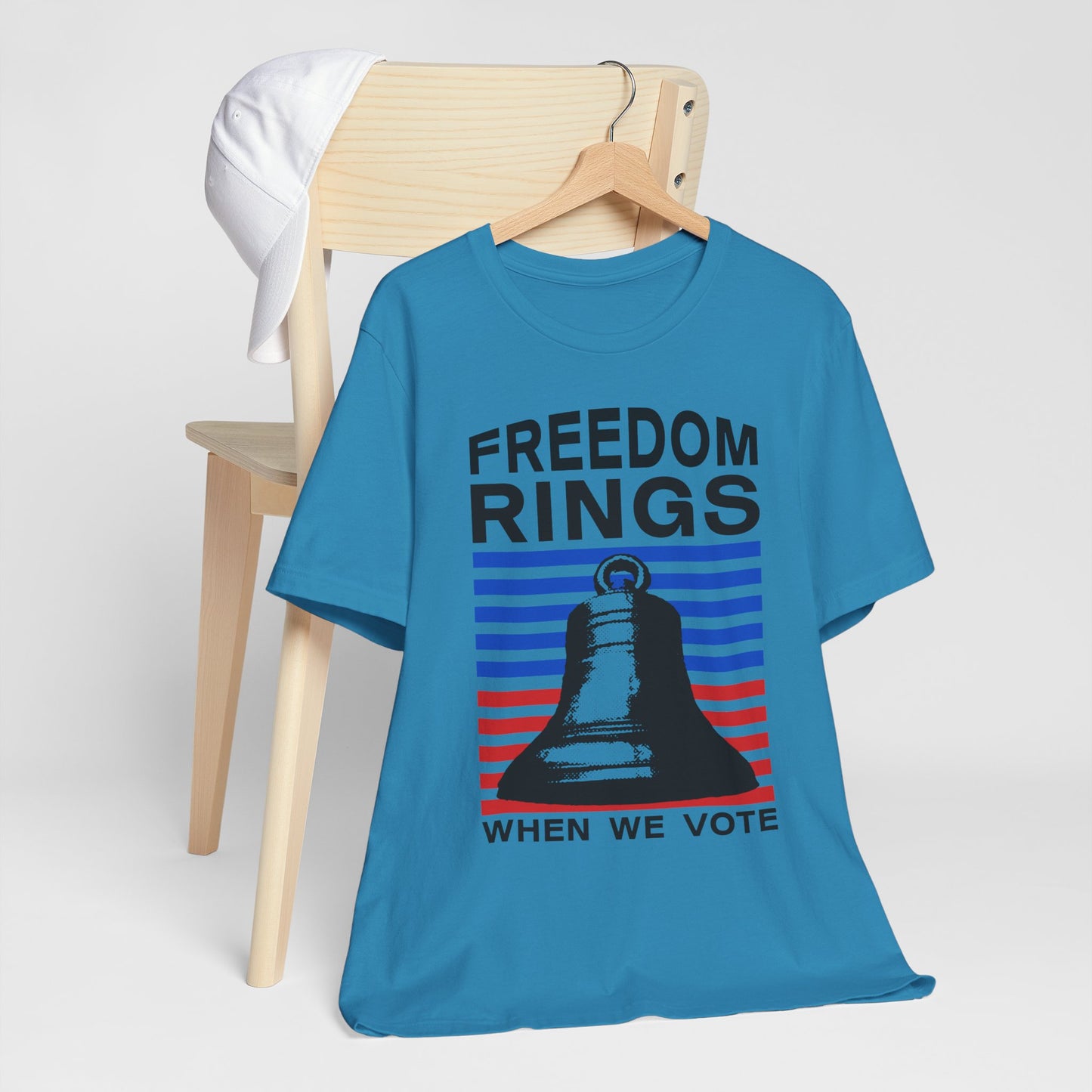 Freedom Rings When We Vote T-Shirt, Politics, Vote, Election, Democrat, Republican