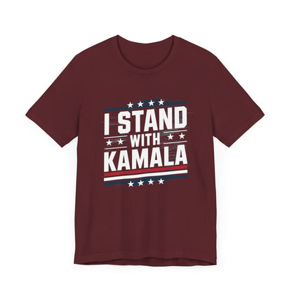 I Stand With Kamala T-Shirt, Politics, Vote, Election, Democrat