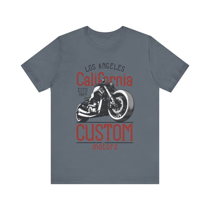 Los Angles California Custom Motors T-Shirt, Los Angles, California, Custom Bikers T-Shirt