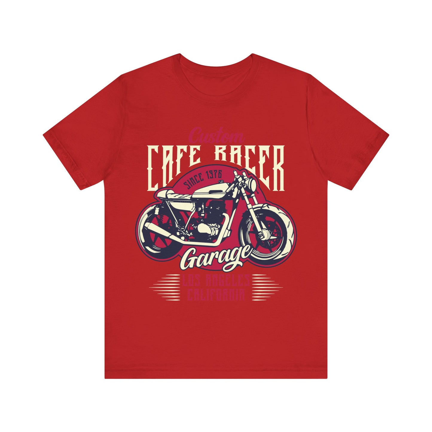 Custom Cafe Racer T-Shirt, Motorcycle, Custom Biker T-Shirt