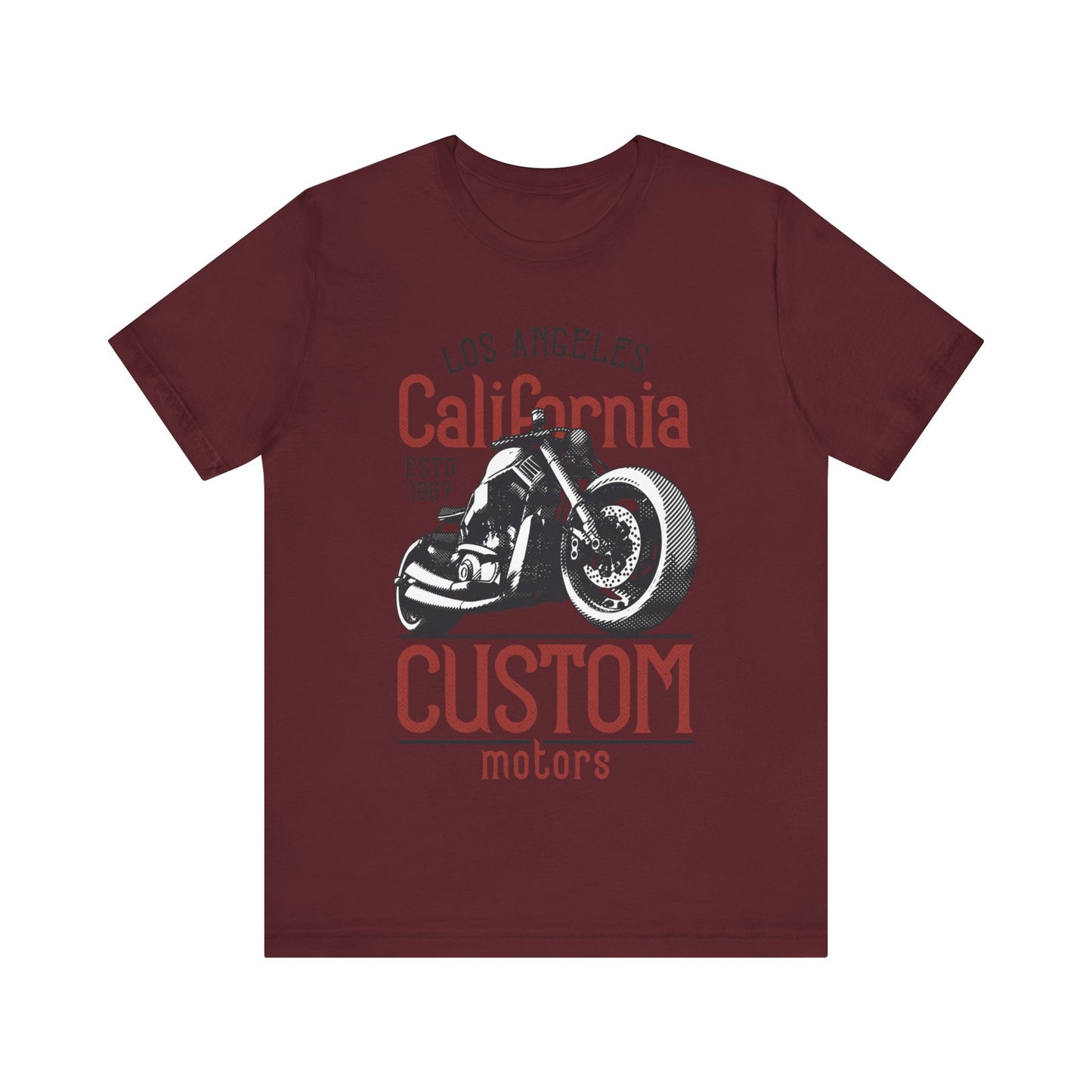 Los Angles California Custom Motors T-Shirt, Los Angles, California, Custom Bikers T-Shirt