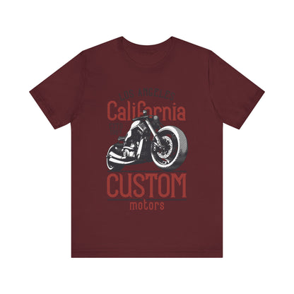 Los Angles California Custom Motors T-Shirt, Los Angles, California, Custom Bikers T-Shirt