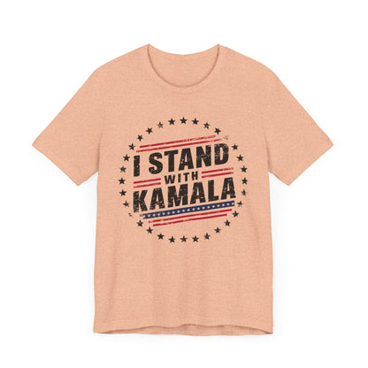 I Stand With Kamala T-Shirt, Politics, Vote, Election, Democrat