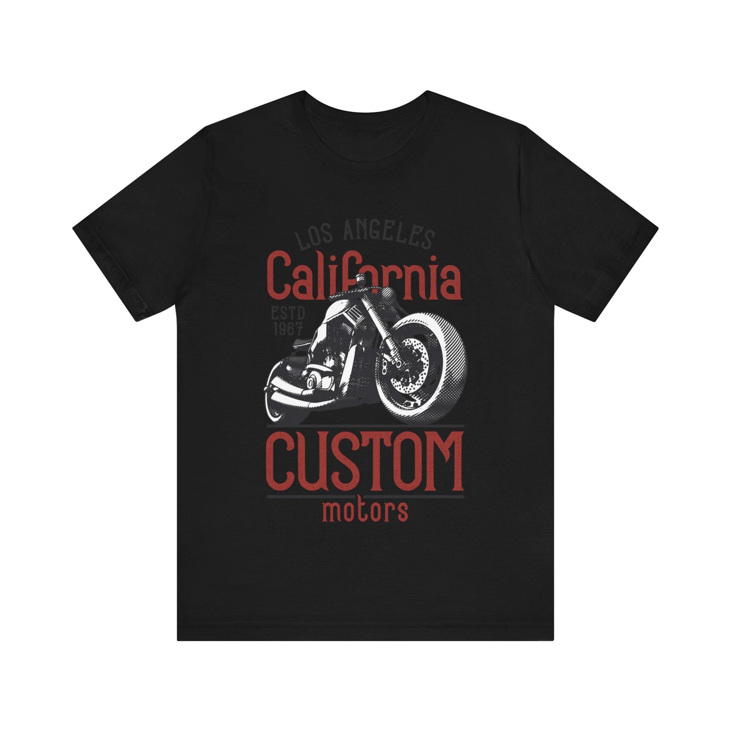 Los Angles California Custom Motors T-Shirt, Los Angles, California, Custom Bikers T-Shirt