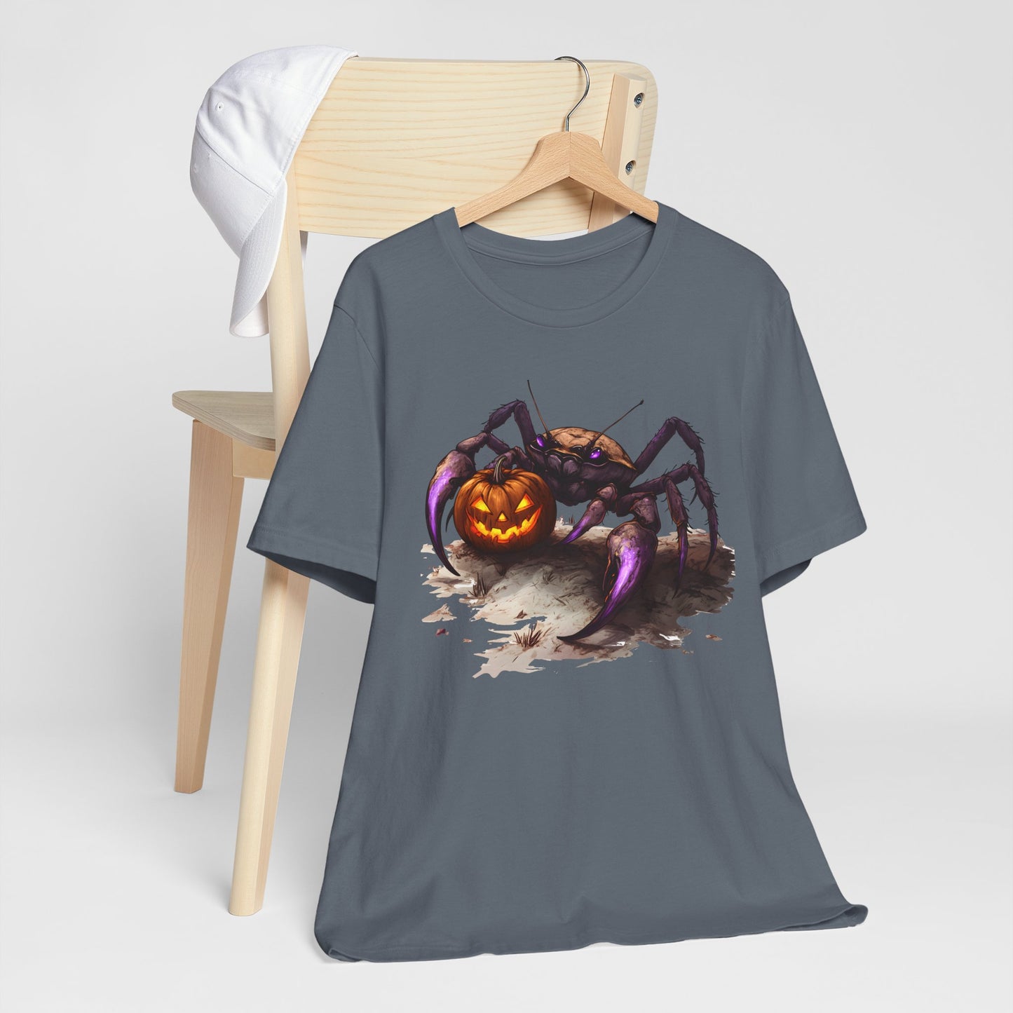 Unique Spooky Ghost Spider T-Shirt, Halloween, Scary